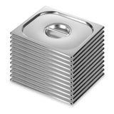 SOGA 12X Gastronorm GN Pan Lid Full Size 1/2 Stainless Steel Tray Top Cover