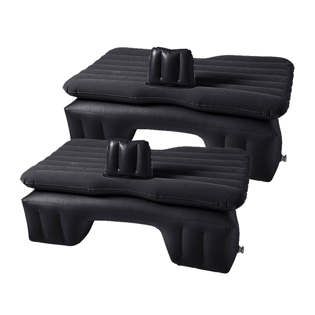 SOGA 2X Inflatable Car Mattress Portable Travel Camping Air Bed Rest Sleeping Bed Black