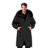 abbee Black Large Winter Fur Hooded Thick Overcoat Jacket Stylish Lightweight Quilted Warm Puffer Coat