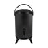 SOGA 8L Stainless Steel Insulated Milk Tea Barrel Hot and Cold Beverage Dispenser Container with Faucet Black