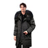 abbee Black Large Winter Fur Hooded Down Jacket Stylish Lightweight Quilted Warm Puffer Coat Coat
