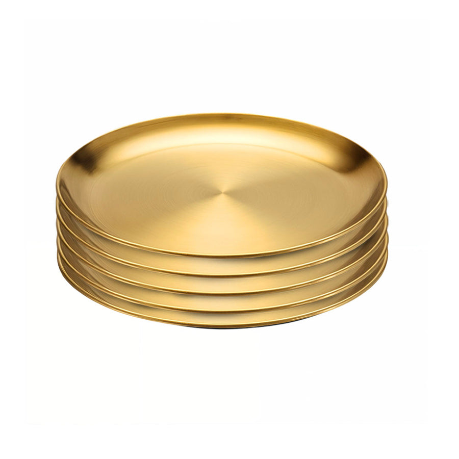 SOGA 26cm Premium Gold Grilling Plate  Durable, Heat Resistant, Perfect for BBQs and Outdoor Cooking Kitchen Essential