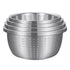 SOGA Stainless Steel Nesting Basin Colander Perforated Kitchen Sink Washing Bowl Metal Basket Strainer Set of 4 4