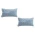 SOGA 2X 35cm Blue Throw Pillow Geometric Indoor and Outdoor Corded for Home Decor