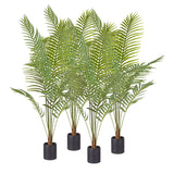 SOGA 4X 180cm Green Artificial Indoor Rogue Areca Palm Tree Fake Tropical Plant Home Office Decor