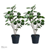 SOGA 2X 95cm Artificial Tree Indoor Nordic Style Artificial Tree Potted Simulation Tree, Home Decor
