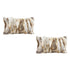 SOGA 2X 30cm Throw Pillow Coffee Rabbit Fur Lumbar Warm Cozy Decorative Cushion Home Decor