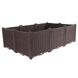 SOGA 120cm Raised Planter Box Vegetable Herb Flower Outdoor Plastic Plants Garden Bed Deepen Deepen