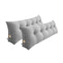 SOGA 2X 150cm Silver Triangular Wedge Bed Pillow Headboard Backrest Bedside Tatami Cushion Home Decor