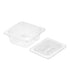 SOGA 65mm Clear Gastronorm GN Pan 1/6 Food Tray Storage with Lid