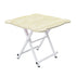 SOGA White Minimalist Cat Ear Folding Table Indoor Outdoor Portable Stall Desk Home Decor