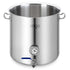 SOGA Stainless Steel 71L No Lid Brewery Pot With Beer Valve 45*45cm