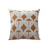 SOGA 50cm Throw Pillow Brown Circular Chain Jacquard  Decorative Square for Home Decor
