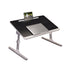 SOGA 60X40cm Black Small Laptop Bed Portable Foldable Study Table Adjustable