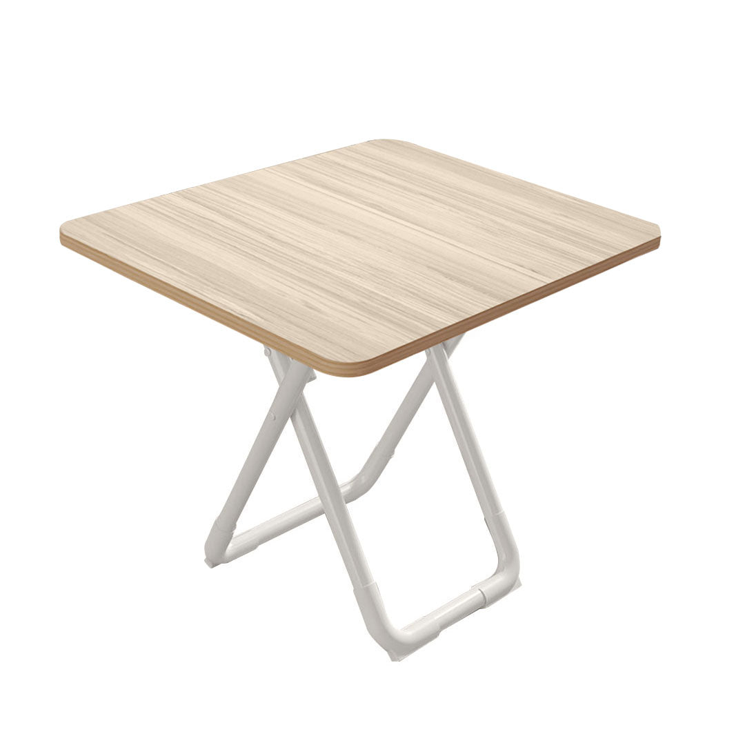 SOGA 80cm Light Square Table with White Legs Modern Design for Home Decor