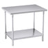SOGA 100*70*85cm Commercial Catering Kitchen Stainless Steel Prep Work Bench