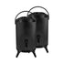 SOGA 2X 8L Stainless Steel Insulated Milk Tea Barrel Hot and Cold Beverage Dispenser Container with Faucet Black
