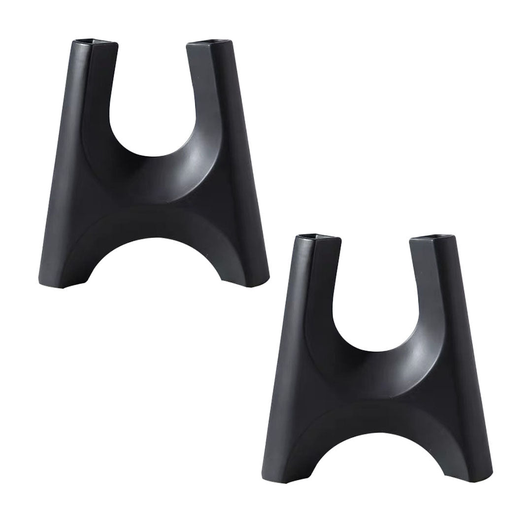 SOGA 2X 42x39cm Ornament Modern Minimalist Bottle Holder Stylish Cylindrical Stand and Plant Pots for Home D?cor