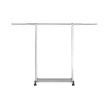 SOGA 200cm Stainless Steel Floor-Standing Clothes Rack - Durable and Space-Saving Laundry Organizer Organizer