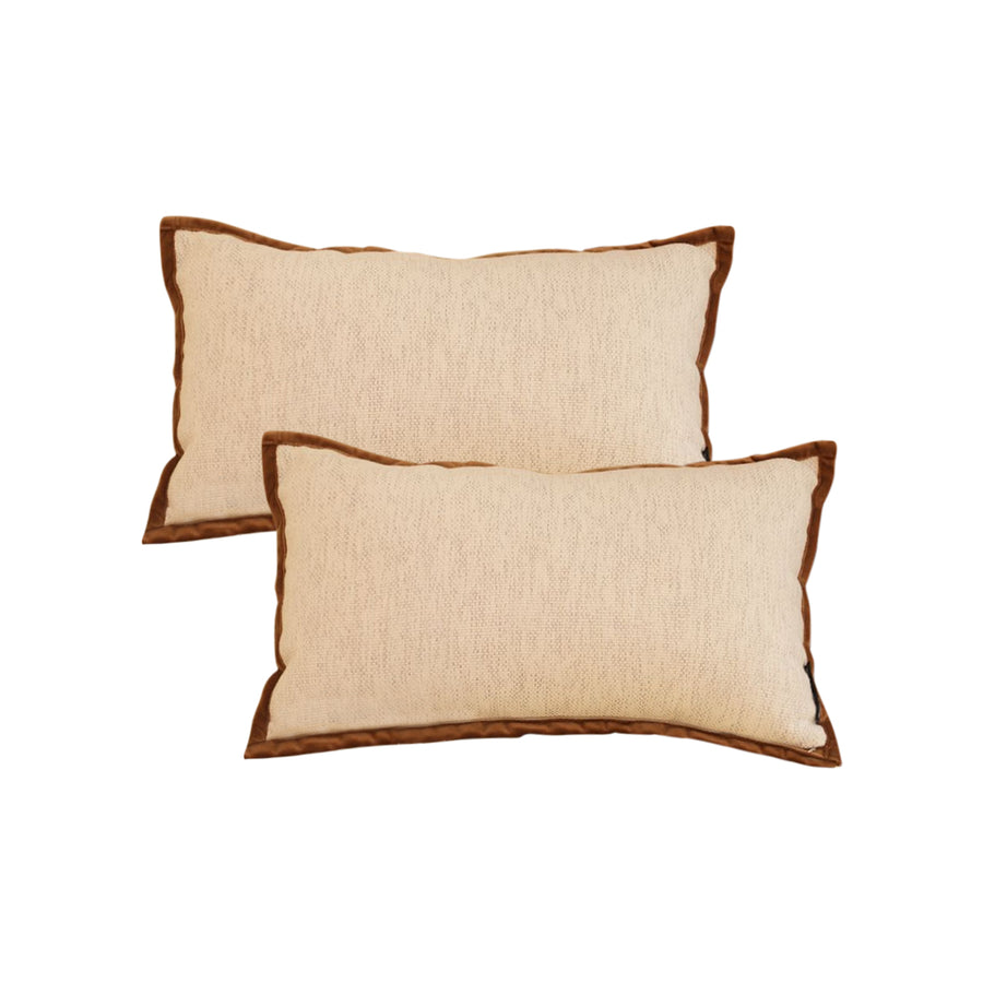 SOGA 2X 30cm Pillow Rectangular Vintage Cover Square Decorative Beautiful with Polyester Made Throw Pillow