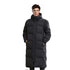 abbee Black XL Winter Hooded Overcoat Long Jacket Stylish Lightweight Quilted Warm Puffer Coat