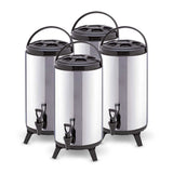 SOGA 4X 12L Portable Insulated Cold/Heat Coffee Tea Beer Barrel Brew Pot With Dispenser