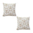 SOGA 2X 50cm Throw Pillow Beige Interlocking Geometric Pattern Modern Accent for Home Décor