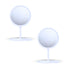 SOGA 2X 26cm White Round Smart LED Makeup Bedroom Table Vanity Mirror Tricolor Adjustable Light