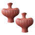 SOGA 2X 28X30cm Large Ornament Vases Countertop Decoration Accessories Porch Crafts Home Decor