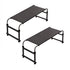 SOGA 2X 140x45cm Black Cross Bed Movable Desk Table w/ Adjustable Length & Height