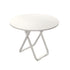 SOGA 80cm White Modern Minimalist Table with Sleek Surface Stylish and Functional Design