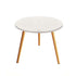 SOGA 60x60cm White Small Side Coffee Table Living Room Balcony Home Décor Style
