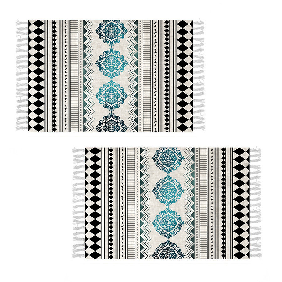 SOGA 2X 90cm Boho Bathroom Rug Vintage Kitchen Area Runner Rugs, Home Decor