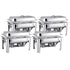 SOGA 4X 9L Stainless Steel 3 Pans Bain-marie Chafing Catering Dish Buffet Food Warmer