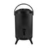SOGA 12L Stainless Steel Insulated Milk Tea Barrel Hot and Cold Beverage Dispenser Container with Faucet Black