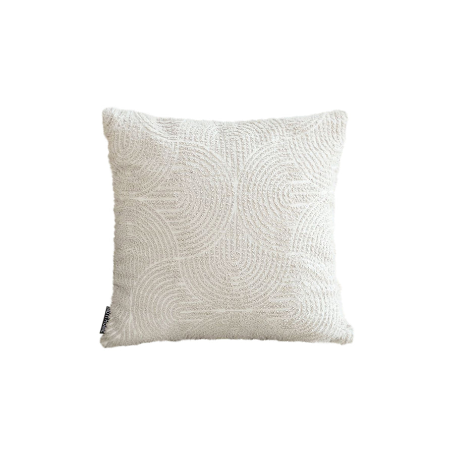 SOGA 50cm Gray Pillow Basic Square Stylish Geometric Plush Solid Decorative Covers Throw Pillow