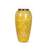 SOGA 35x17cm Yellow with White Mini Floral Large Ceramic Flower Vase Elegant Living Room Home Decor