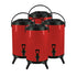 SOGA 4X 10L Stainless Steel Insulated Milk Tea Barrel Hot and Cold Beverage Dispenser Container with Faucet Red