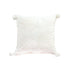 SOGA 45cm Throw Pillow  White Soft Plush Cushion Christmas Snowflake Ball Square For festive Holiday