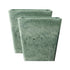 SOGA 2X 27cm Green Grey Square Resin Plant Flower Pot in Cement Pattern Planter Cachepot for Indoor Home Office Office