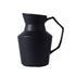 SOGA 23.5cmx19.5cm Ornament Black Modern Ceramic Decorative Pitcher Vase with Handle for Home Décor