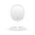 SOGA 26cm White Oval Smart LED Makeup Bedroom Table Vanity Mirror Tricolor Adjustable Light
