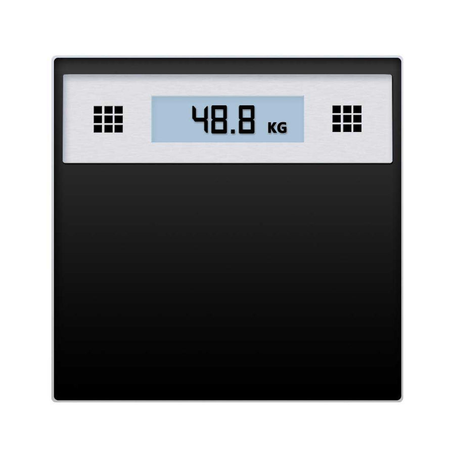 SOGA 180kg Electronic Talking Scale Weight Fitness Glass Bathroom Scale LCD Display Stainless