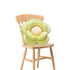 SOGA Green Double Flower Shape Cushion Soft Bedside Floor Plush Pillow Home Decor