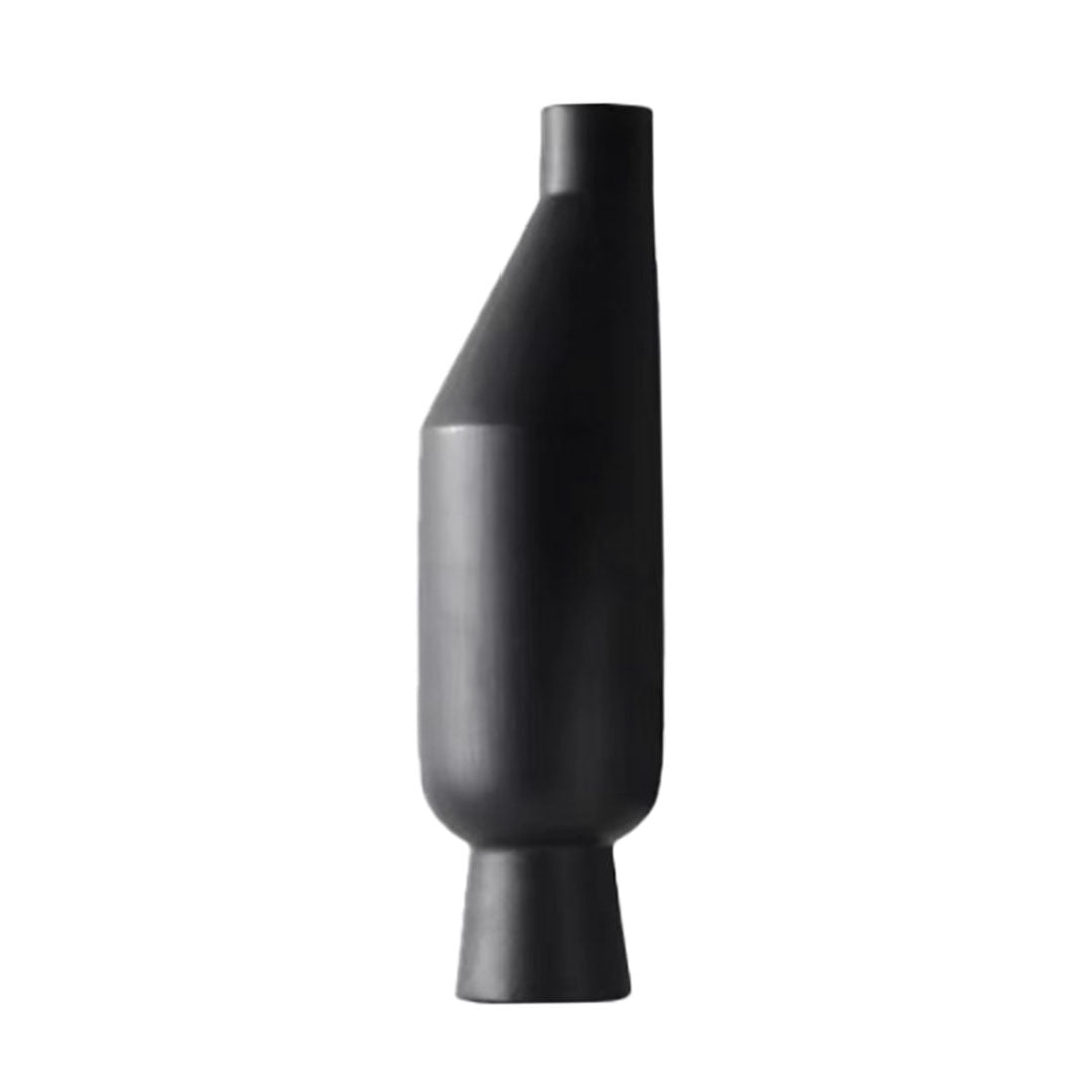 SOGA 14x52cm Ornament Modern Minimalist Vase Decorative with Narrow tops and Wider rounded Body for Home Decor Decor