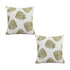 SOGA 2X 50cm Throw Pillow White with Olive Green Autumn Harvest Pumpkin Print Home Decor