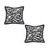 SOGA 2X 45cm Black and White Luxury Cushion Light Mottled Texture Decorative Square Pillow Living Room
