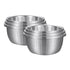 SOGA 2X Stainless Steel Nesting Basin Colander Perforated Kitchen Sink Washing Bowl Metal Basket Strainer Set of 3 3