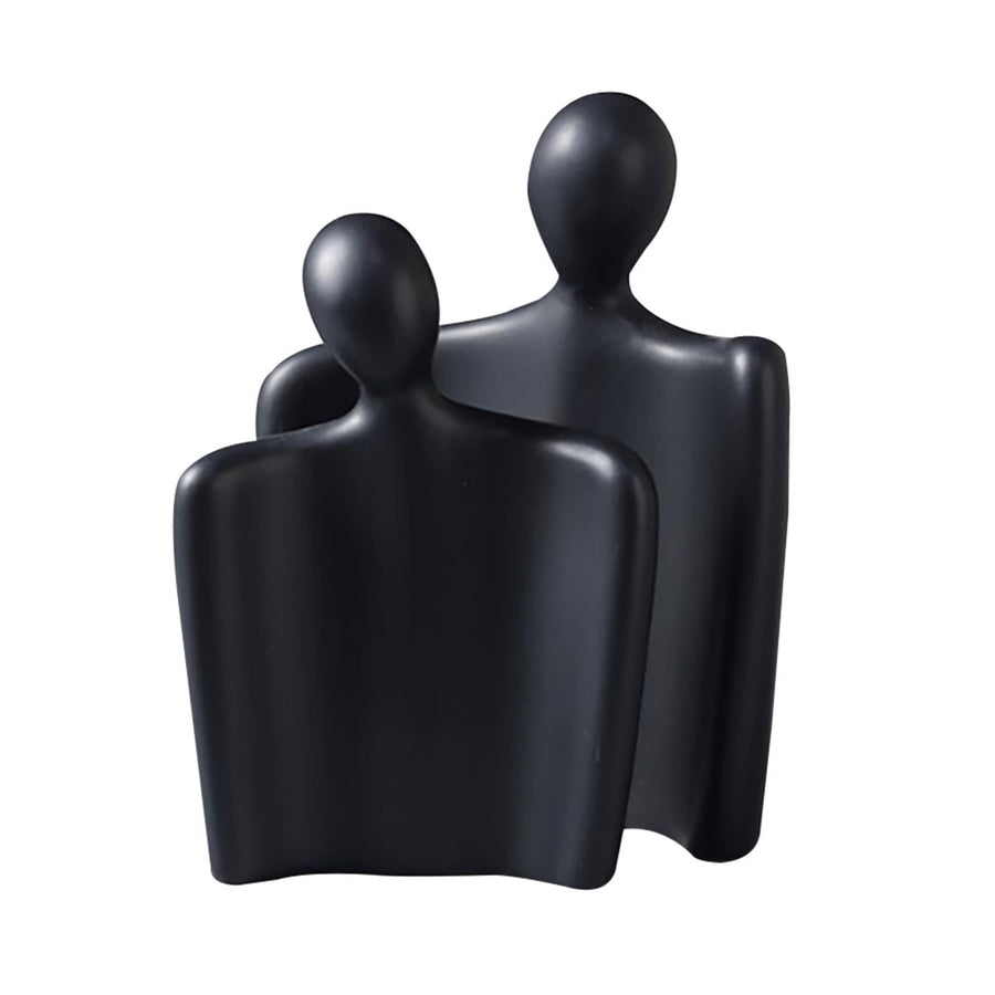 SOGA Ornament Set of 2 Abstract Human Figurine Sculptures Minimalist Modern Art Statues for Home Décor Décor
