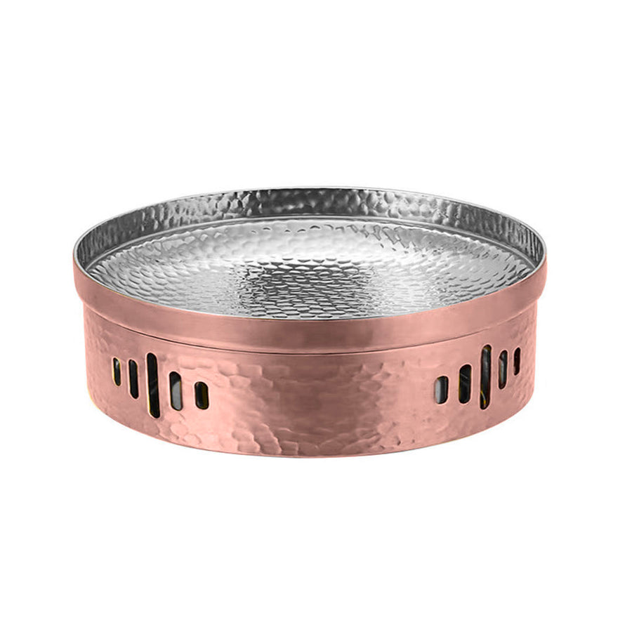 SOGA 26cm Hammered Texture Dry Pot in Rose Gold Color Kitchen Essential